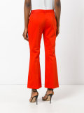 flared cropped trousers 