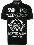 logo print polo shirt