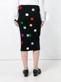square pattern skirt