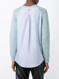 twill knit panel jumper