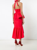 halterneck cut out dress