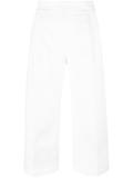 cropped wide leg trousers