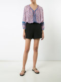 floral-print blouse