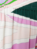 printed pleated skirt