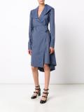 longsleeved wrap dress