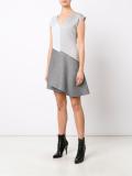 colour block asymmetric dress