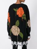 floral intarsia oversized jumper