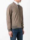 zipped bomber jacket