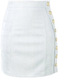 denim mini skirt