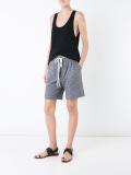 slub jersey athletic shorts