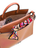 printed strap tote bag 