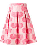 floral pleated skirt