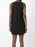 scalloped detail flared dress