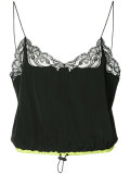 lace trim cropped camisole