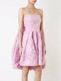 strapless floral dress