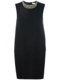 embellished collar shift dress