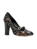 floral polka dot pumps