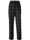 checked tailored trousers