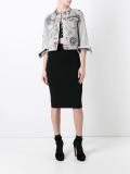 embellished shrunken denim jacket