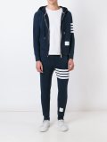 contrast stripe hoodie