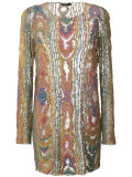 sequin embroidered dress