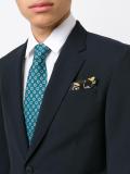poppy print pocket square