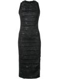 metallic detailing mid dress