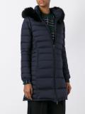 zipped padded coat 
