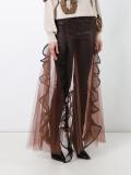 tulle full length high waist skirt
