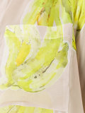 banana print sheer shirt