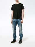 eyelet embellished T-shirt