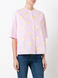 spotted stripe shirt
