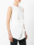 drape front blouse