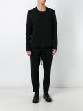 drawstring v-neck jacket