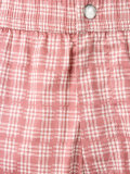 checked swimming shorts