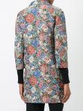 rose jacquard double breasted caot