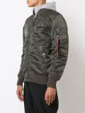 removable hoodie bomber jacket 