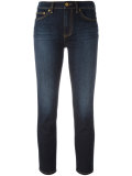 stonewashed cropped jeans