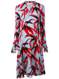 Swash print midi dress
