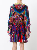 ruffled shift dress