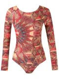 abstract print swimsuit