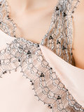lace trim asymmetric top 