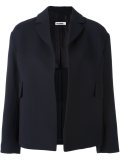 double face crepe short jacket