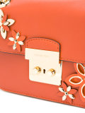 floral motif shoulder bag 