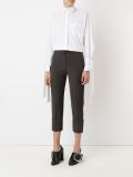 side pockets cropped trousers