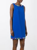 mirror embroidered shift dress
