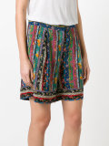 floral striped shorts