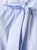 striped off shoulder blouse 