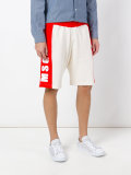 logo print shorts