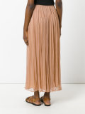 loose pleat long skirt